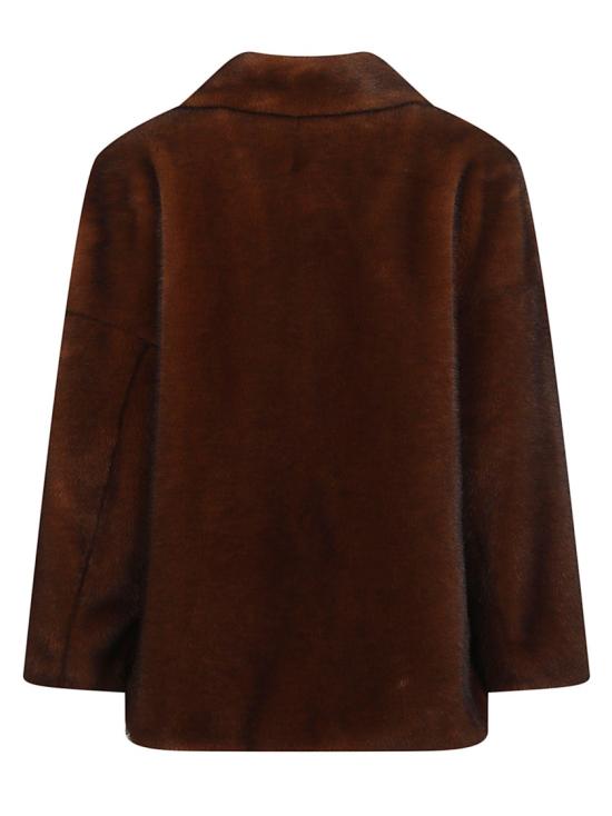 26FW 에르노 페이크 퍼 패치 포켓 코트 GC000600D 12739 Brown - HERNO