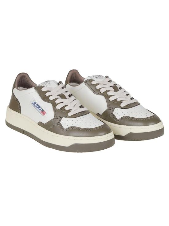 26FW 오트리 메달리스트 로우 레더 스니커즈 AULW WB68 White - AUTRY
