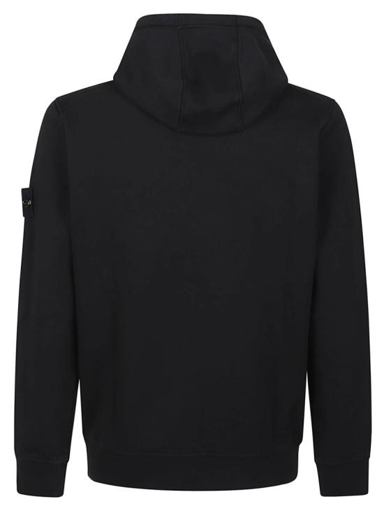 26SS 스톤 아일랜드 오가닉 코튼 플리스 레귤러핏 후드 스웨트셔츠 L1 S15 61000 62 S0051 Black - STONE ISLAND