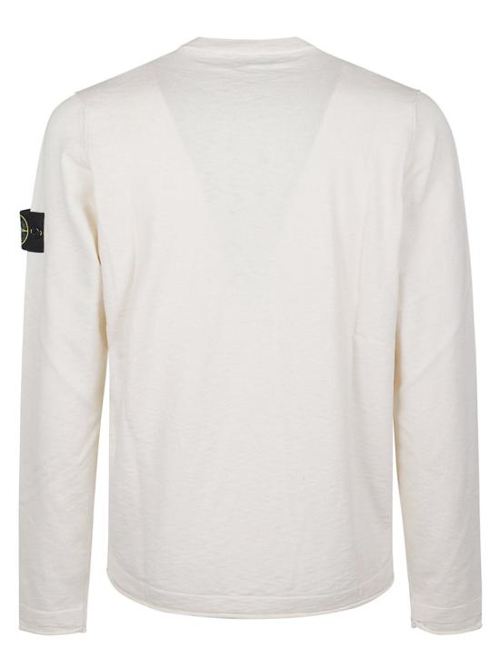 26SS 스톤 아일랜드 니트웨어 L1 S15 51000 52 S00B0 White - STONE ISLAND