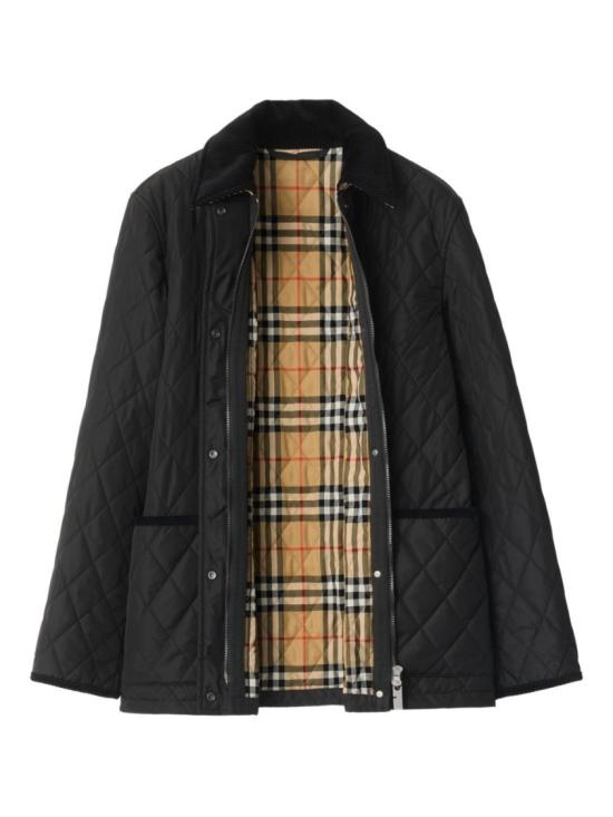 26FW 버버리 칠턴 퀼팅 자켓 8110378A1189 Black - BURBERRY