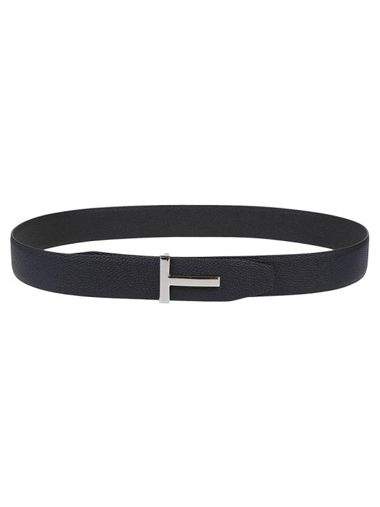  톰포드 그레인 레더 T 아이콘 벨트 40mm TB178 LCL236S Black - TOMFORD