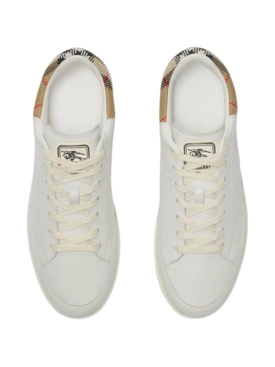 26FW 버버리 레더 세트 스니커즈 8118850A1464 White - BURBERRY