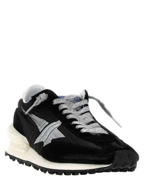 26FW 골든구스 립스탑 나일론 어퍼 & 실버 스타 마라톤 스니커즈 GMF00684F00567590179 Black - GOLDEN GOOSE