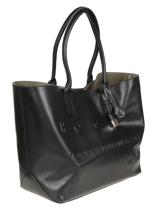 26FW 호간 토트백 KBW01TA3300TZP Black - HOGAN