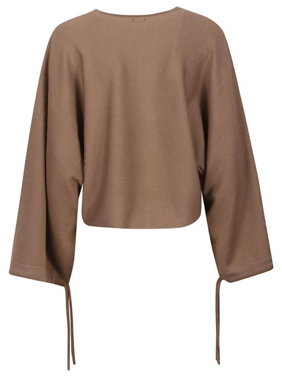 25FW 막스마라 프라이스 파인울 스웨터 2521366101600 Brown - MAX MARA