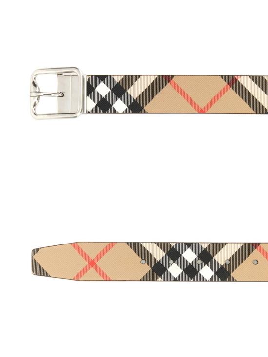 26FW 버버리 리버시블 B 버클 체크 레더 벨트 8092046A2021 Neutrals - BURBERRY