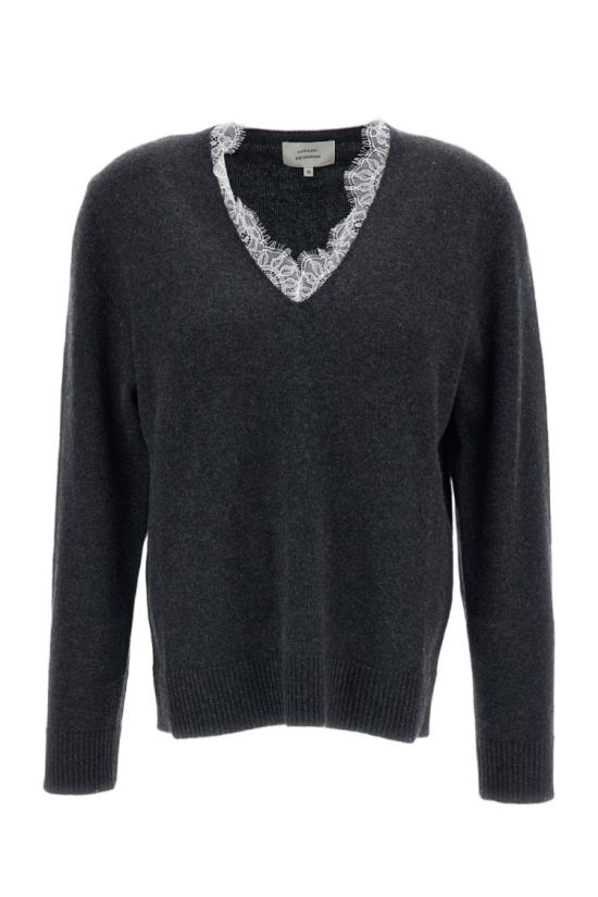 26FW 루루 드 세종 니트웨어 LEYLACHARCOALIVORY Grey