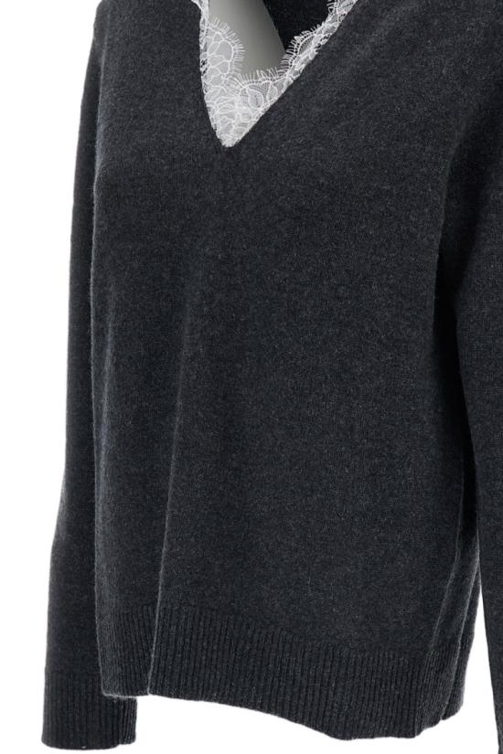 26FW 루루 드 세종 니트웨어 LEYLACHARCOALIVORY Grey - LOULOU DE SAISON