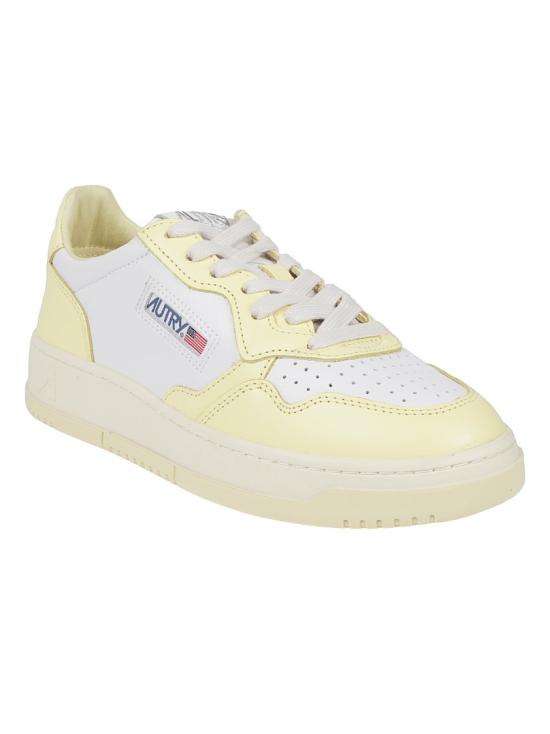 26SS 오트리 메달리스트 로우 레더 스니커즈 AULW WB63 White - AUTRY