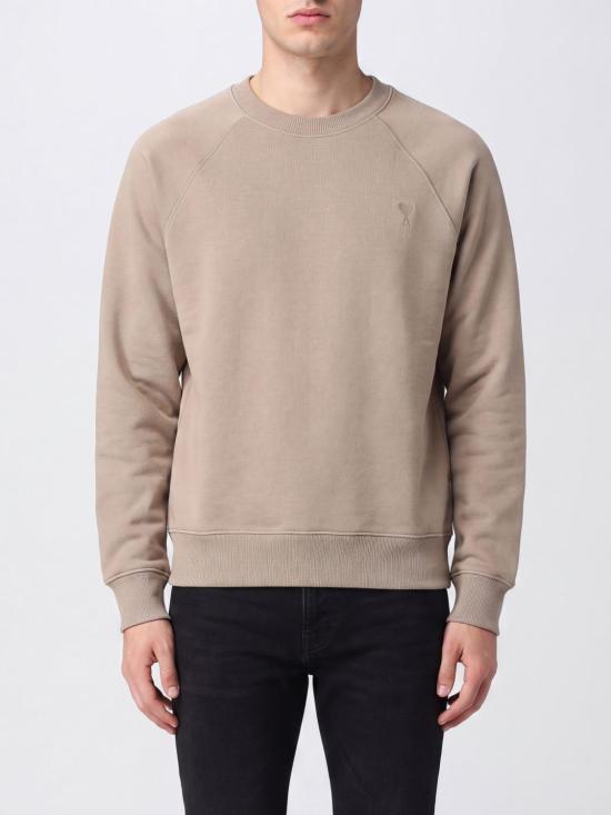26SS 아미 코튼 드 하트 스웨트셔츠 USW757 747A036 BEIGE