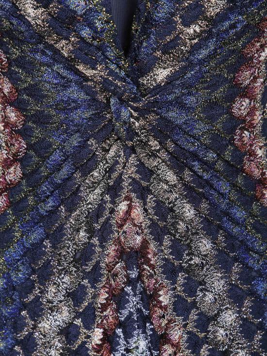 26FW 미소니 미디 원피스 DS26WG2H BR015PSMSPV Multi dark - MISSONI