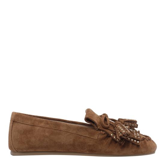 26FW 스튜어트 와이츠먼 로퍼 SO285 BARRY MOCCASIN SPDDOE BROWN