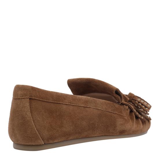 26FW 스튜어트 와이츠먼 로퍼 SO285 BARRY MOCCASIN SPDDOE BROWN - STUART WEITZMAN