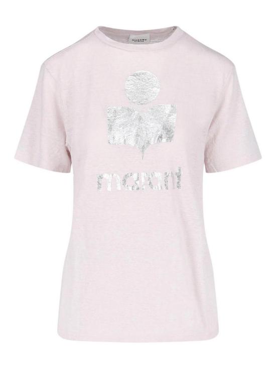 26FW 이자벨마랑에뚜왈 즈웰 로고 티셔츠 TS0001FBA1N10ELKSI NUDE NEUTRALS