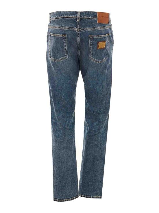 26FW 돌체앤가바나 스트레이트 팬츠 GY07CDG8PK5S9001 BLUE - DOLCE & GABBANA