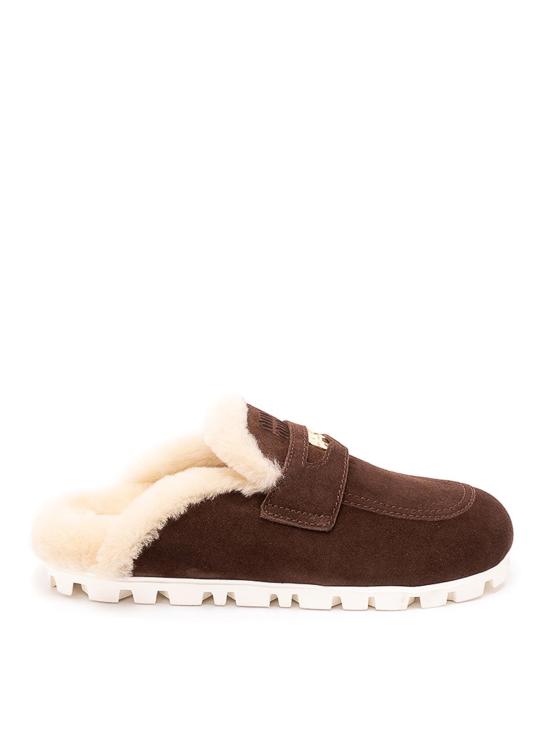 26FW 미우미우 뮬/슬리퍼 5D058EZ0GFD010F0003 DARK BROWN