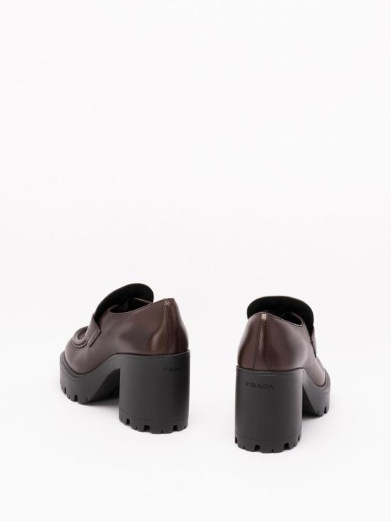 26FW 프라다 브러시드 가죽 플랫폼 로퍼 1D563O3KDPF085F0562 BEIGE - PRADA
