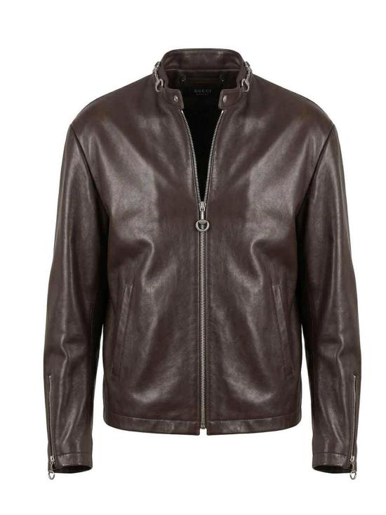 26FW 구찌 홀스빗 레더 자켓 864931XNBCJ2084 Brown