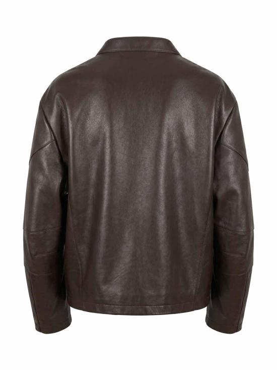 26FW 구찌 홀스빗 레더 자켓 864931XNBCJ2084 Brown - GUCCI