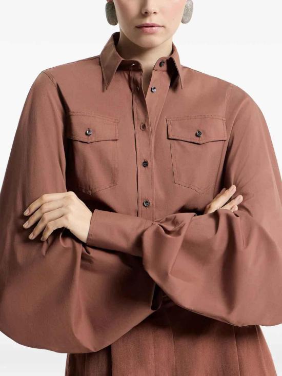 25FW 브루넬로 쿠치넬리 셔츠 M0091NM906C4182 DARK RED - BRUNELLO CUCINELLI
