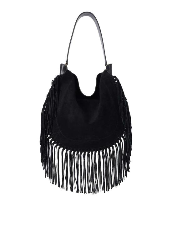 26FW 이자벨마랑 오스칸 프린지 디테일 스웨이드 호보백 PP0200FCC3C14M01BK BLACK