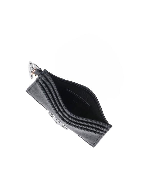 26FW 비비안웨스트우드 크록 엠보 레더 슬림 카드 지갑 5403000VWS0026N401 BLACK - VIVIENNE WESTWOOD