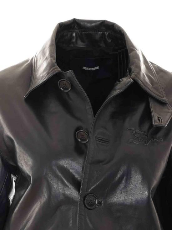 26FW 자딕앤볼테르 가죽 자켓 RWOW01288011 BLACK - ZADIG & VOLTAIRE