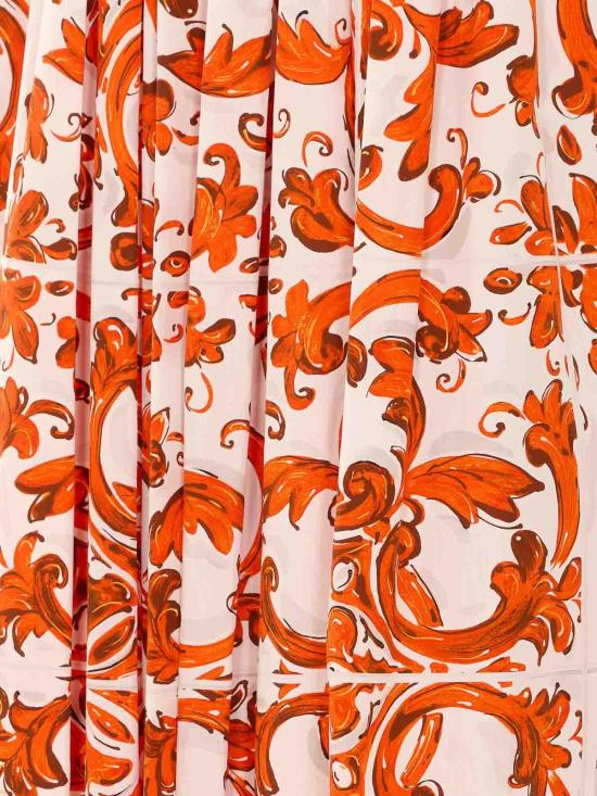 26FW 돌체앤가바나 미디 스커트 F6TTHTGDDRLS9000 Orange - DOLCE & GABBANA