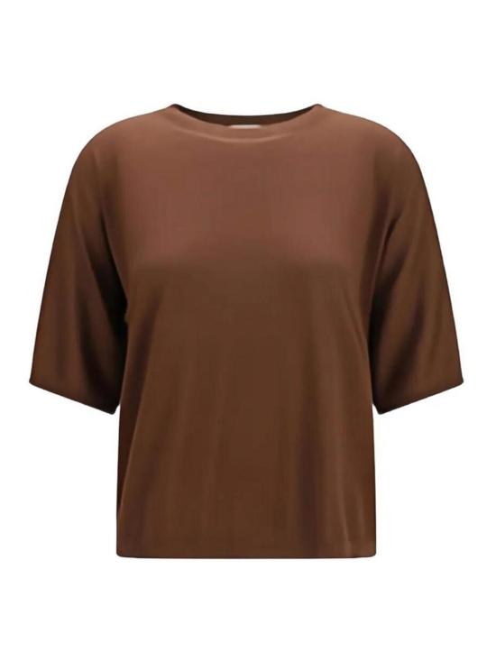 26FW 브루넬로 쿠치넬리 반팔 티셔츠 M13835700C9199 Dark Brown
