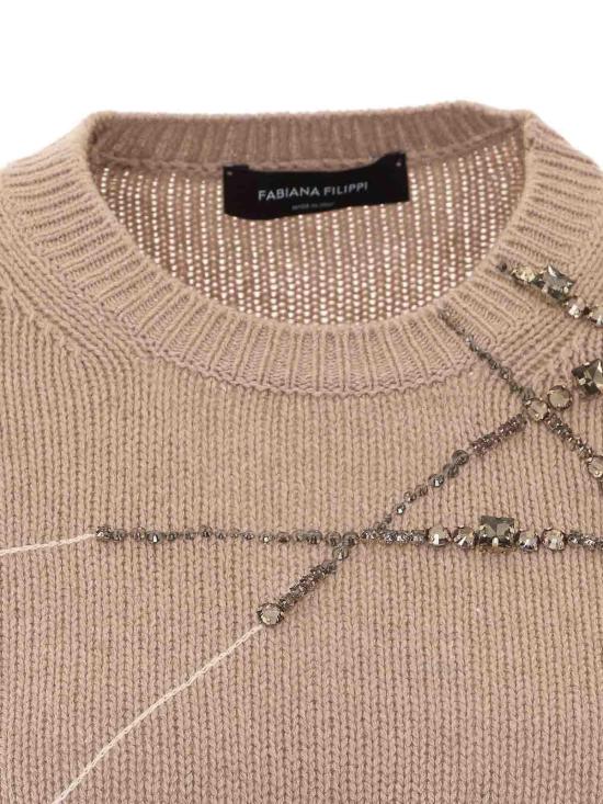 26FW 파비아나 필리피 반팔 티셔츠 MAD216F490M2870165 Beige - FABIANA FILIPPI