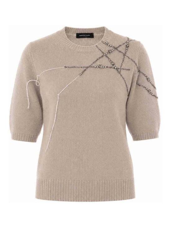 26FW 파비아나 필리피 반팔 티셔츠 MAD216F490M2870165 Beige