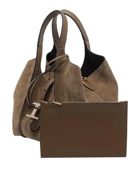 26FW 토즈 T 타임리스 미니 토트백 XBWTSBA9100P3A7L44 Brown - TODS