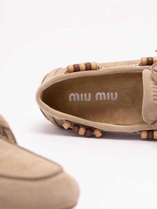 26FW 미우미우 로퍼 5D518E054F005F0F24 DARK BEIGE - MIU MIU