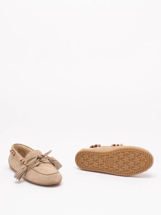 26FW 미우미우 로퍼 5D518E054F005F0F24 DARK BEIGE - MIU MIU