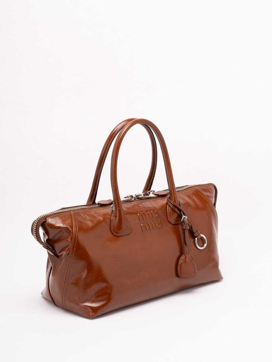 26FW 미우미우 샤이니 레더 백 5BA3352A44VOOOF0BW5 BEIGE - MIU MIU
