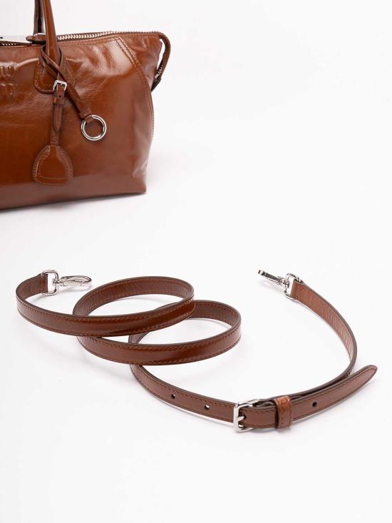 26FW 미우미우 샤이니 레더 백 5BA3352A44VOOOF0BW5 BEIGE - MIU MIU