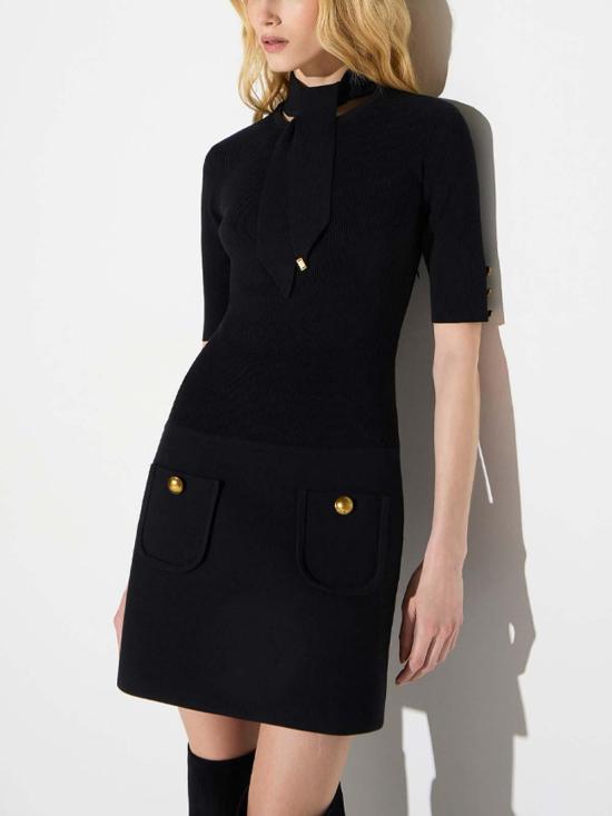 26FW 엘리자베타프랜치 미디 스커트 AM04S66E2110 BLACK - ELISABETTA FRANCHI