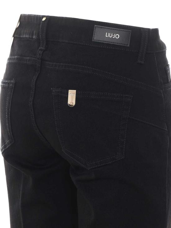 26FW 리우조 스트레이트 팬츠 UF6025D032887528 Black - LIU JO
