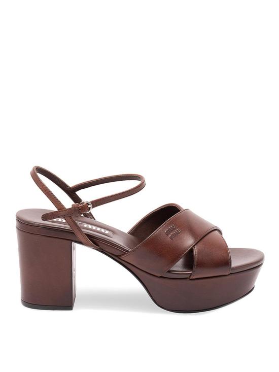26FW 미우미우 샌들 5XP917V69F075F0201 BROWN