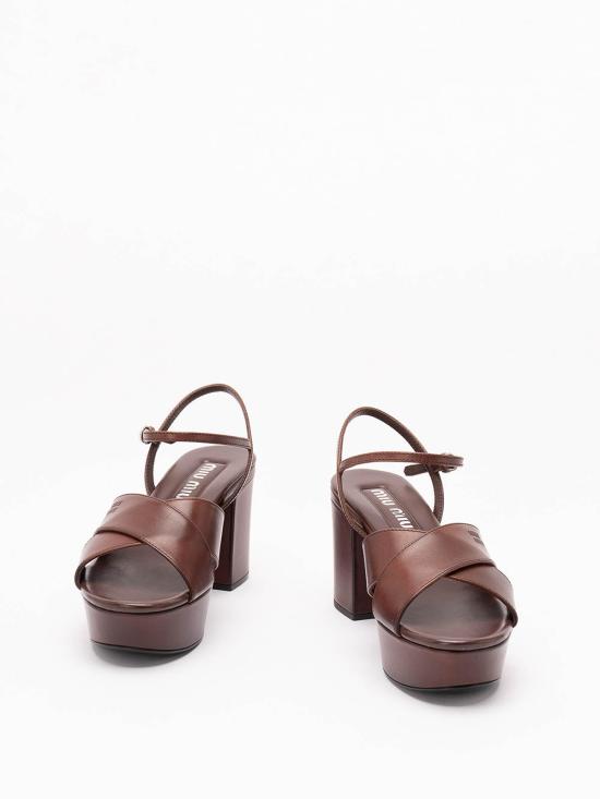26FW 미우미우 샌들 5XP917V69F075F0201 BROWN - MIU MIU