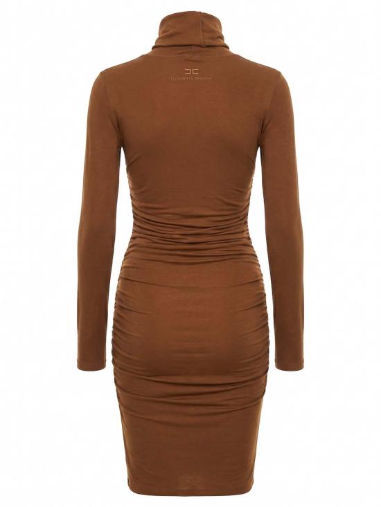 26FW 엘리자베타프랜치 미디 스커트 AB02B66E2FK3 BROWN - ELISABETTA FRANCHI
