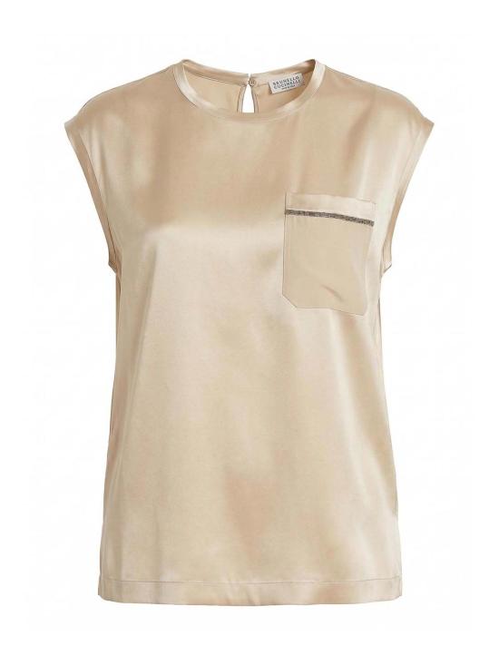 26FW 브루넬로 쿠치넬리 블라우스 M0C59B1O10C9643 LIGHT BEIGE