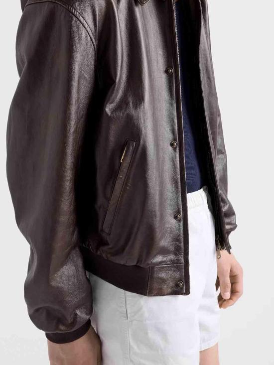 26FW 프라다 가죽 자켓 UPW62216ILSOOOF0003 Dark Brown - PRADA