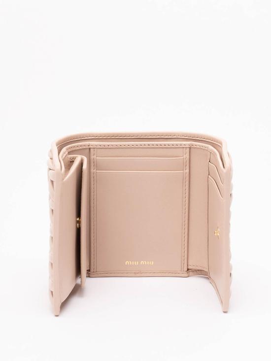 26FW 미우미우 스몰 마테라쎄 나파 레더 지갑 5MH033AFPPF0236 LIGHT PINK - MIU MIU