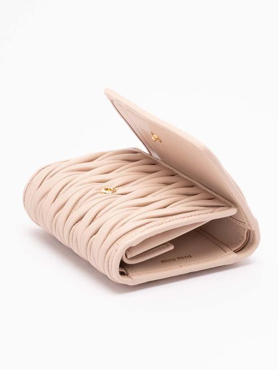 26FW 미우미우 스몰 마테라쎄 나파 레더 지갑 5MH033AFPPF0236 LIGHT PINK - MIU MIU