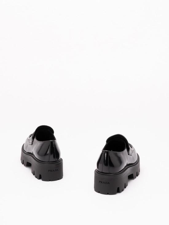 26FW 프라다 브러쉬드 레더 로퍼 1D185O055FB050F0002 BLACK - PRADA