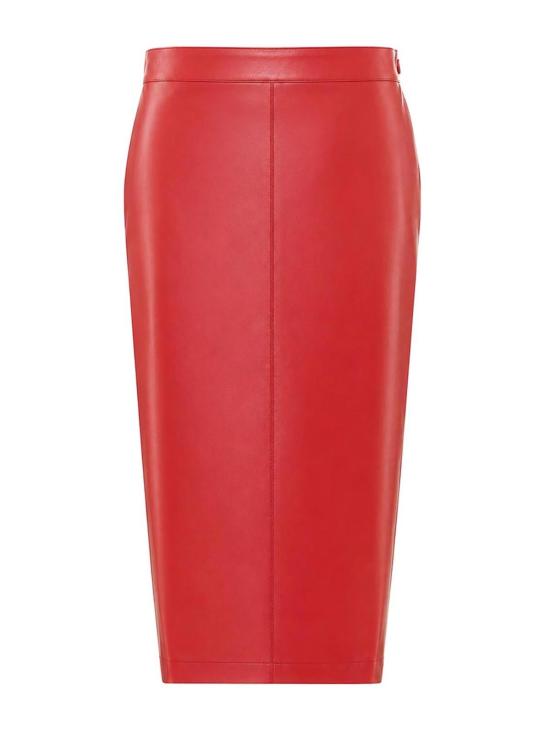 26FW 멀버리 미디 스커트 107460A3EQR45 Red