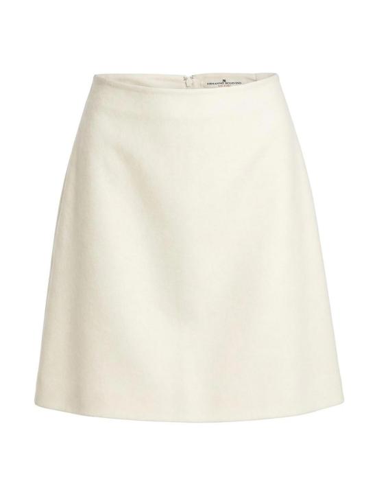 26FW 에르마노 설비노 미디 스커트 D492O350ZBG14800 White
