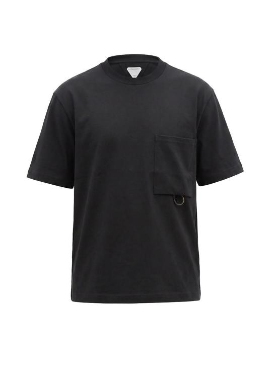 26FW 보테가베네타 반팔 티셔츠 875394V6P301010 Black